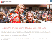 Tablet Screenshot of drk-stuhr.de